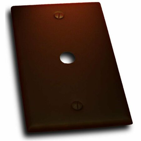 D & H DISTRIBUTING Single Cable Jack Switch Plate, Venetian Bronze MA119384